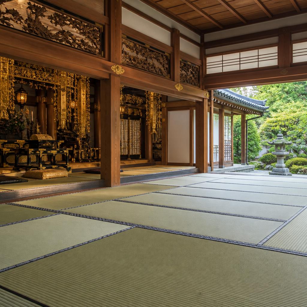 お寺や神社の畳張替えは、伝統と信仰を大切にした特別な空間の提供です。★C